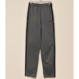 Adidas youth's Gray Black Striped Track Pants‎ Sweatpants Activewear Sz 18/20 XL